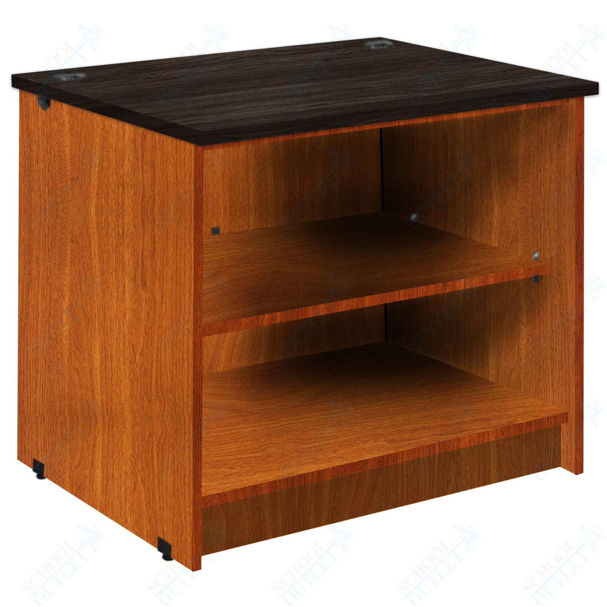 Circulation Desk Units with 2 Open Shelves (88002 Z30) - SchoolOutlet