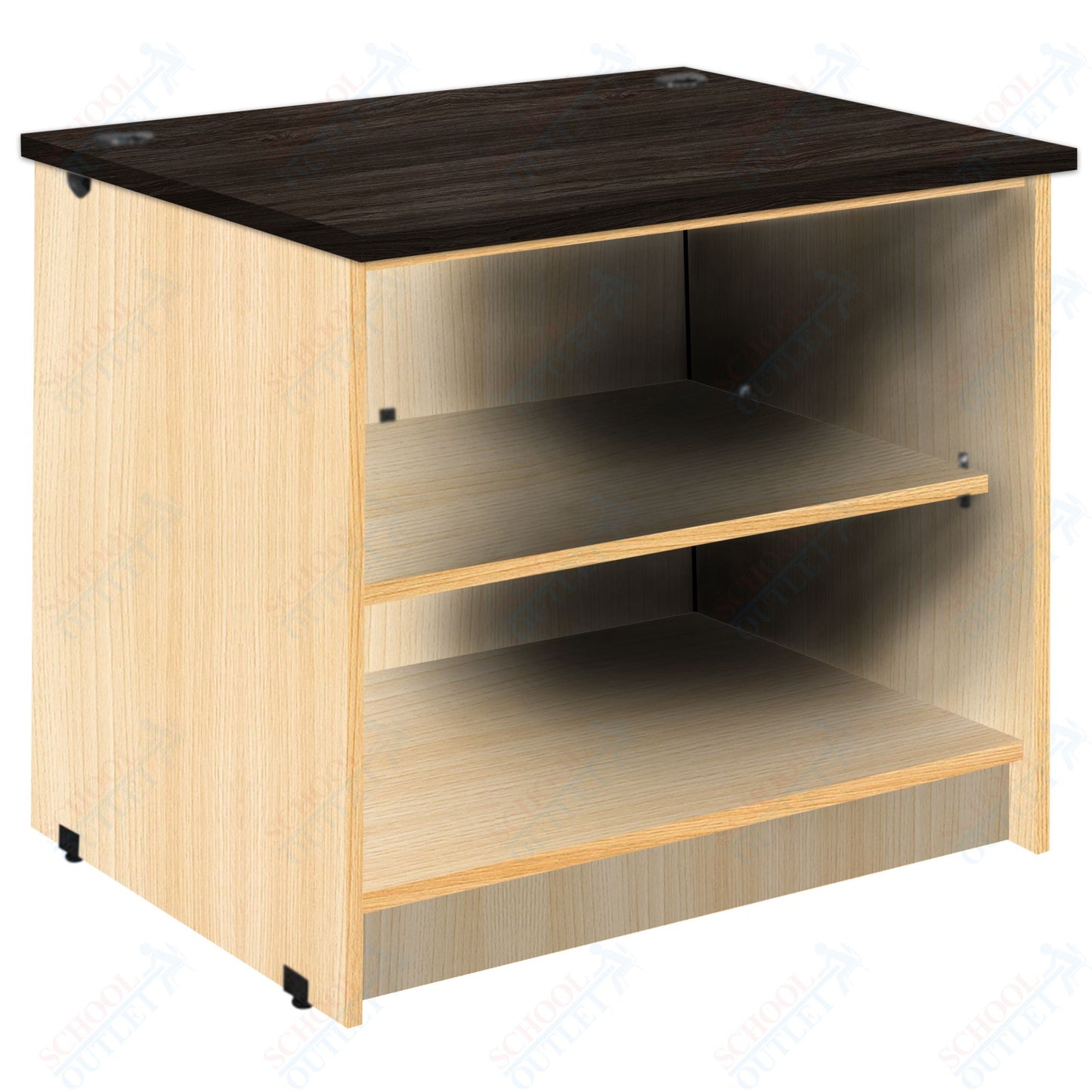 Circulation Desk Units with 2 Open Shelves (88002 Z30) - SchoolOutlet