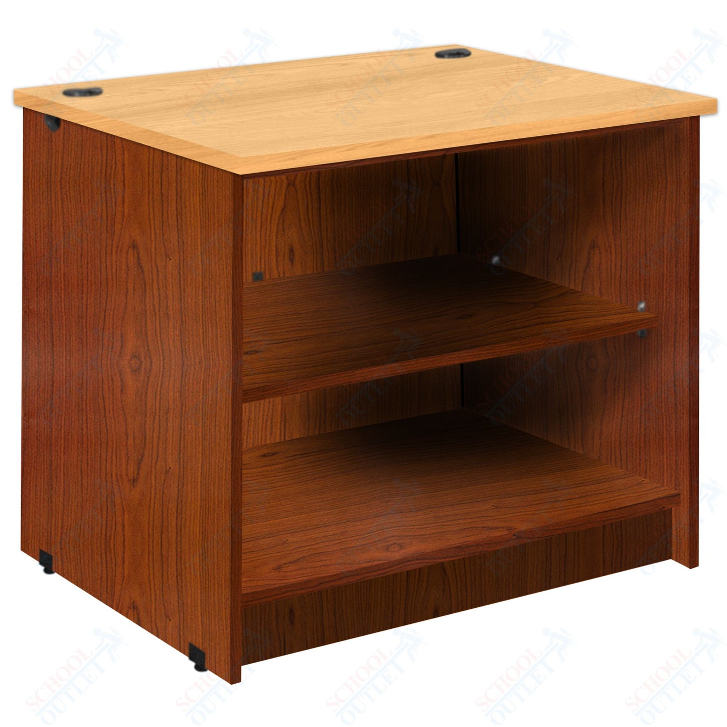 Circulation Desk Units with 2 Open Shelves (88002 Z30) - SchoolOutlet