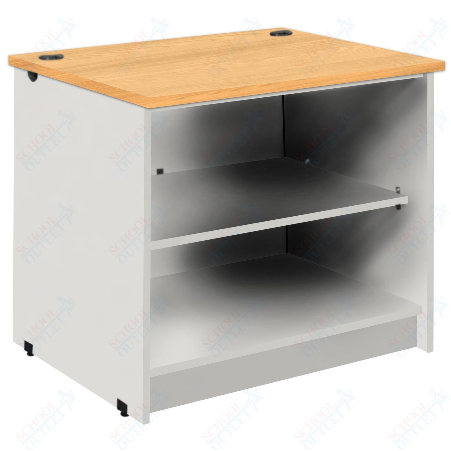 Circulation Desk Units with 2 Open Shelves (88002 Z30) - SchoolOutlet