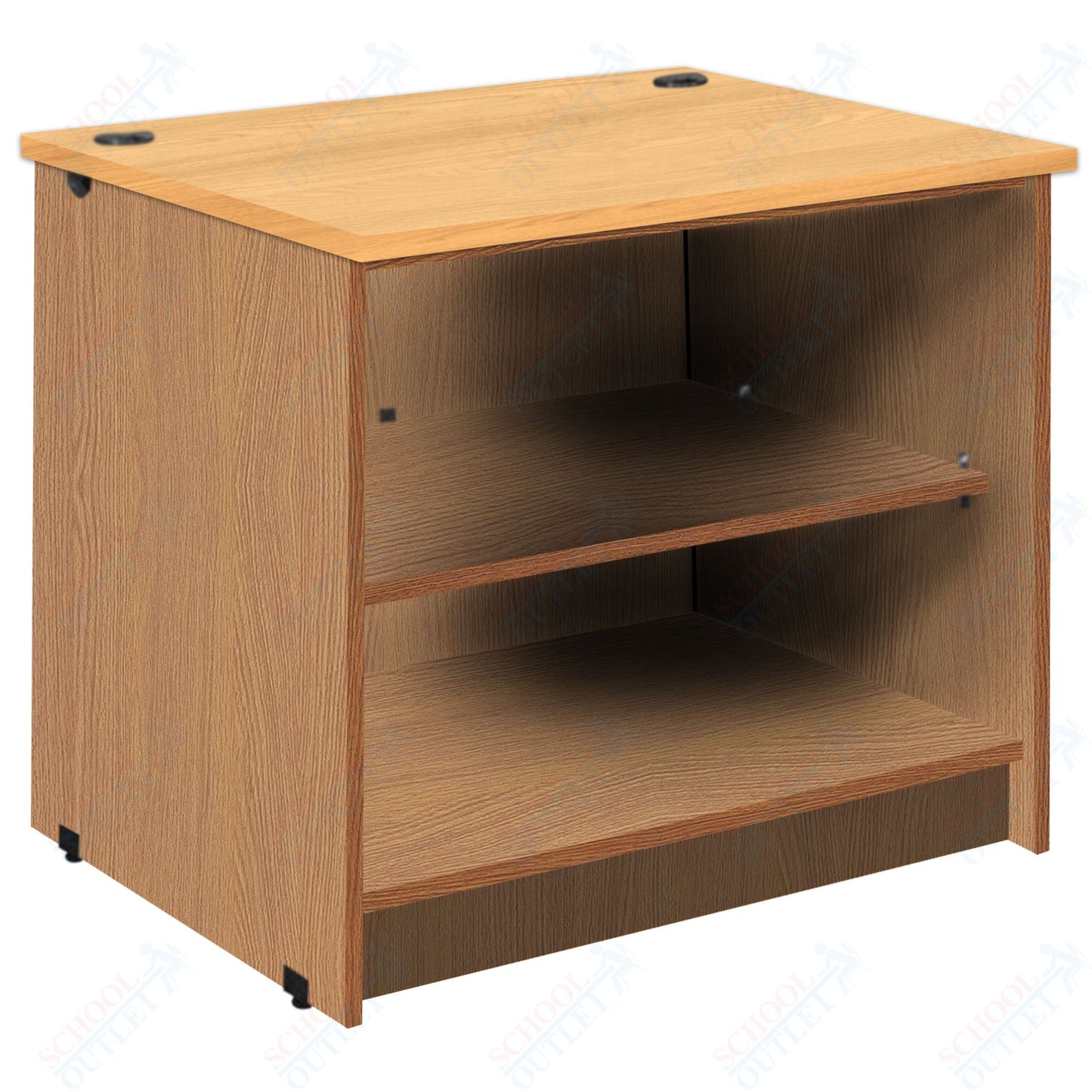 Circulation Desk Units with 2 Open Shelves (88002 Z30) - SchoolOutlet