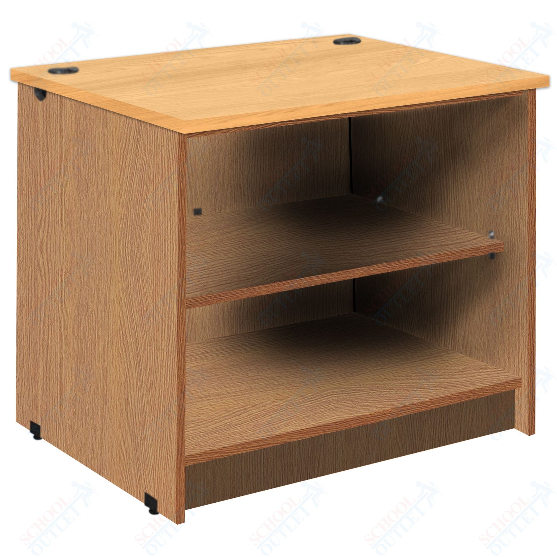 Circulation Desk Units with 2 Open Shelves (88002 Z30) - SchoolOutlet