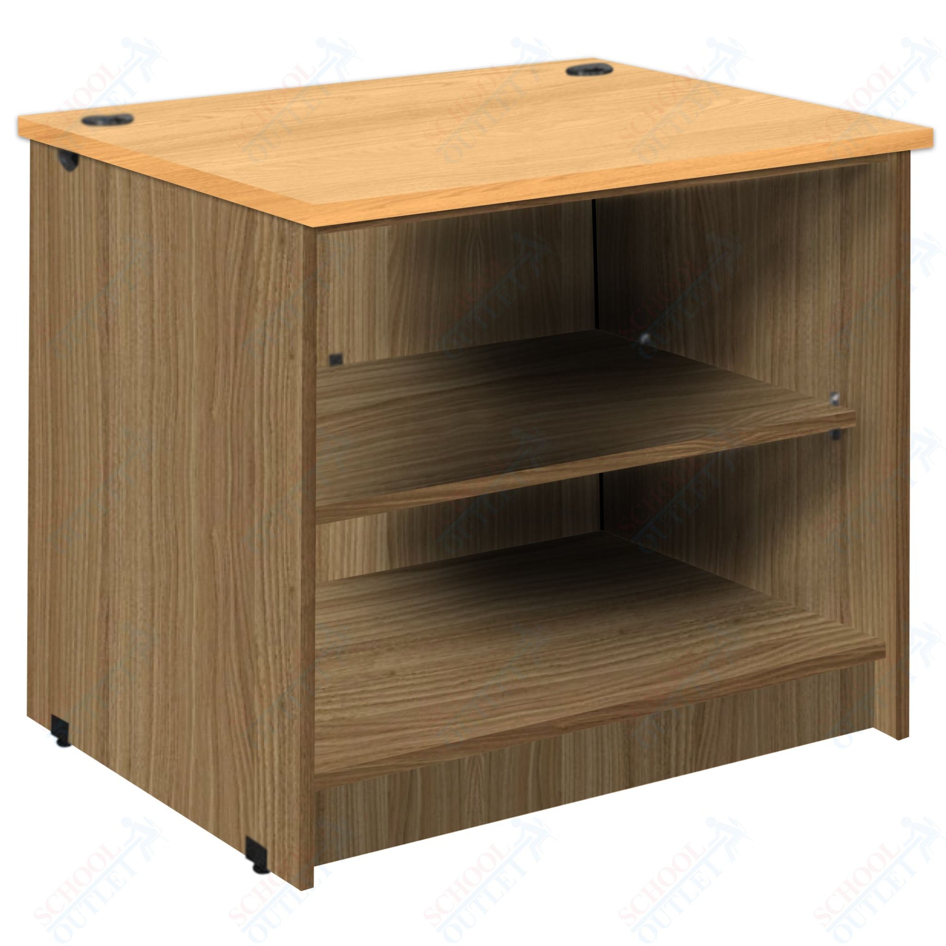 Circulation Desk Units with 2 Open Shelves (88002 Z30) - SchoolOutlet