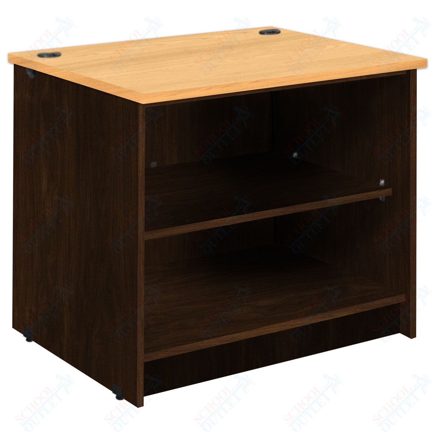 Circulation Desk Units with 2 Open Shelves (88002 Z30) - SchoolOutlet