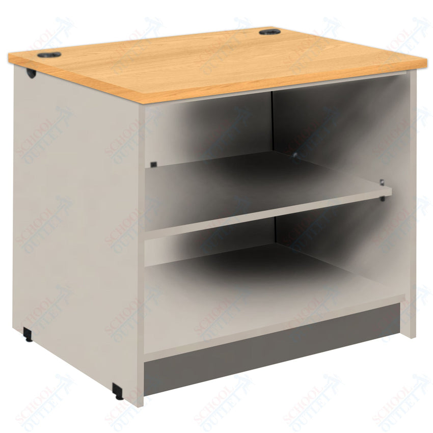 Circulation Desk Units with 2 Open Shelves (88002 Z30) - SchoolOutlet