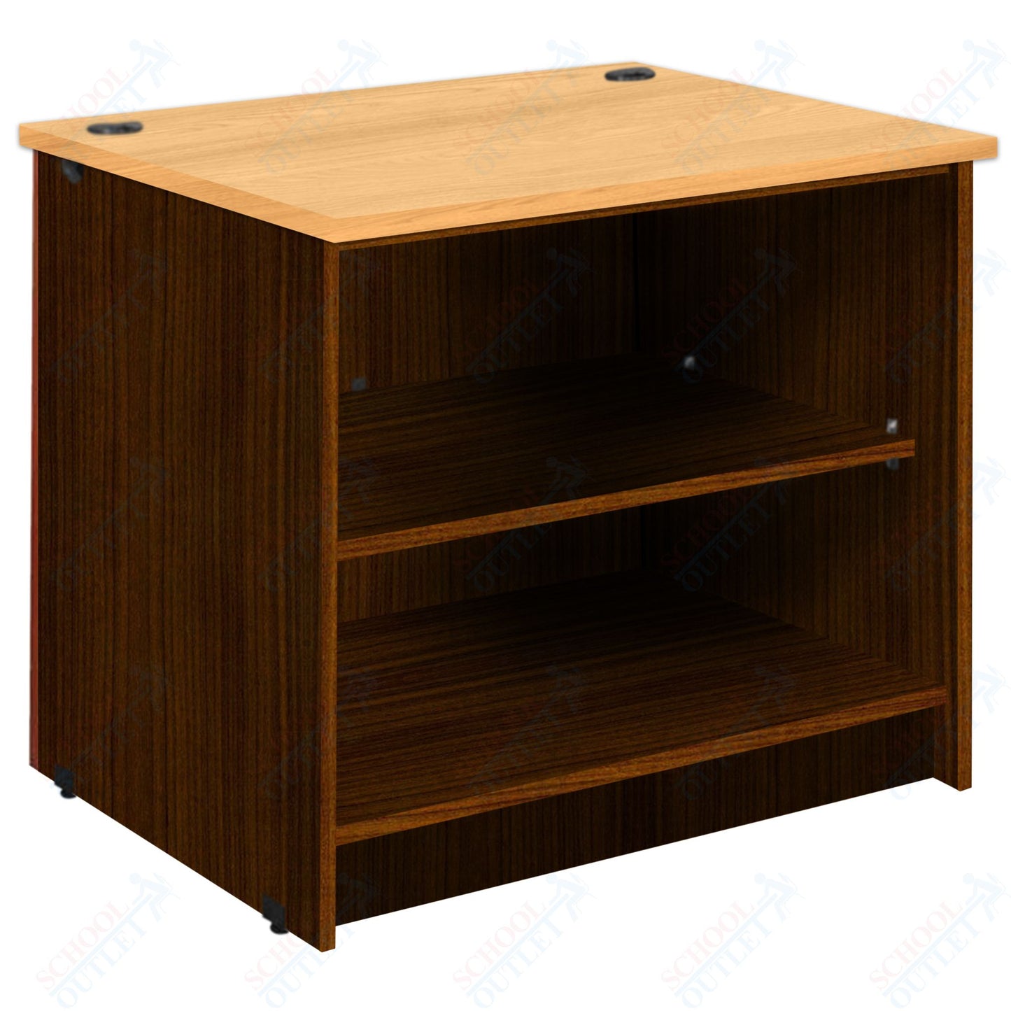 Circulation Desk Units with 2 Open Shelves (88002 Z30) - SchoolOutlet