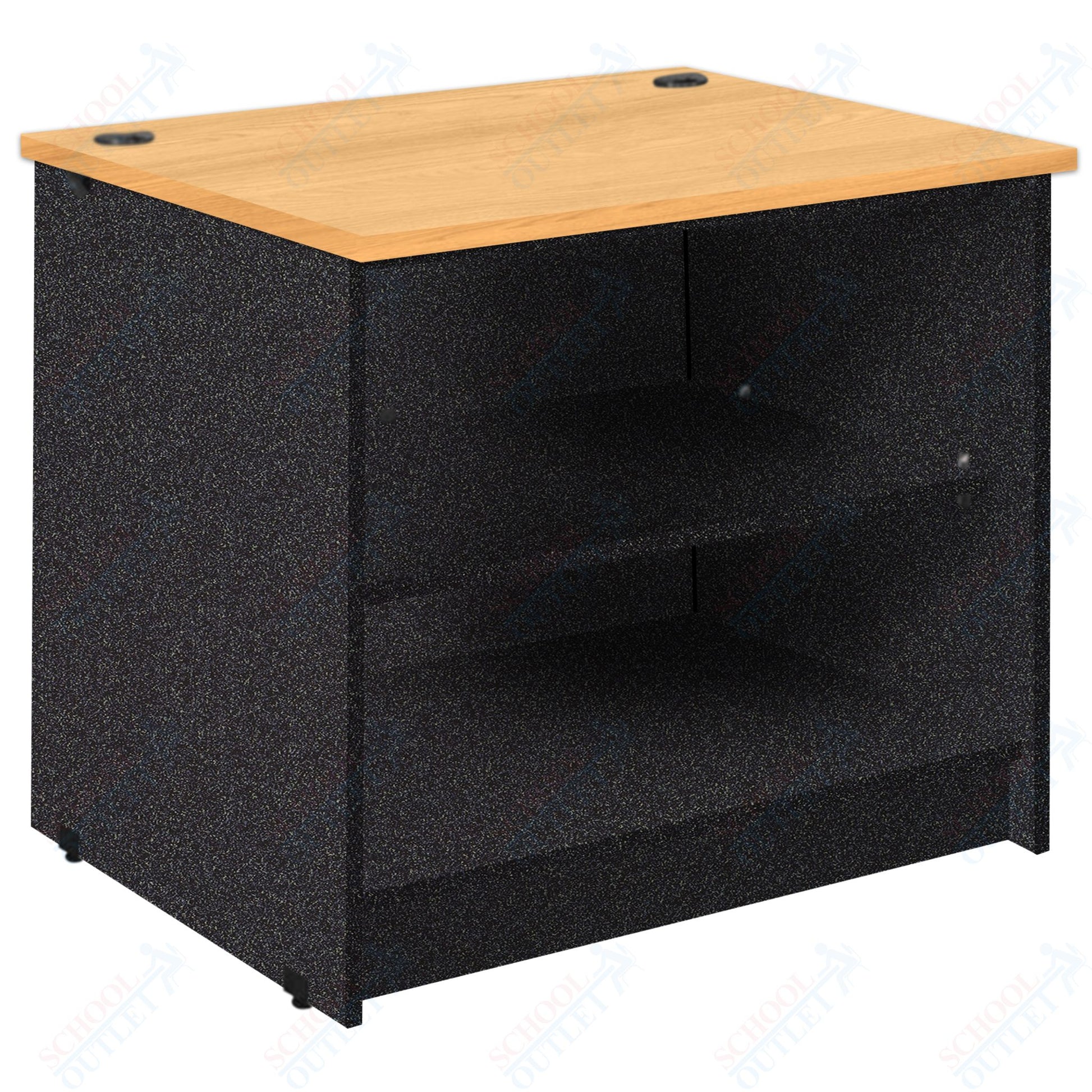 Circulation Desk Units with 2 Open Shelves (88002 Z30) - SchoolOutlet