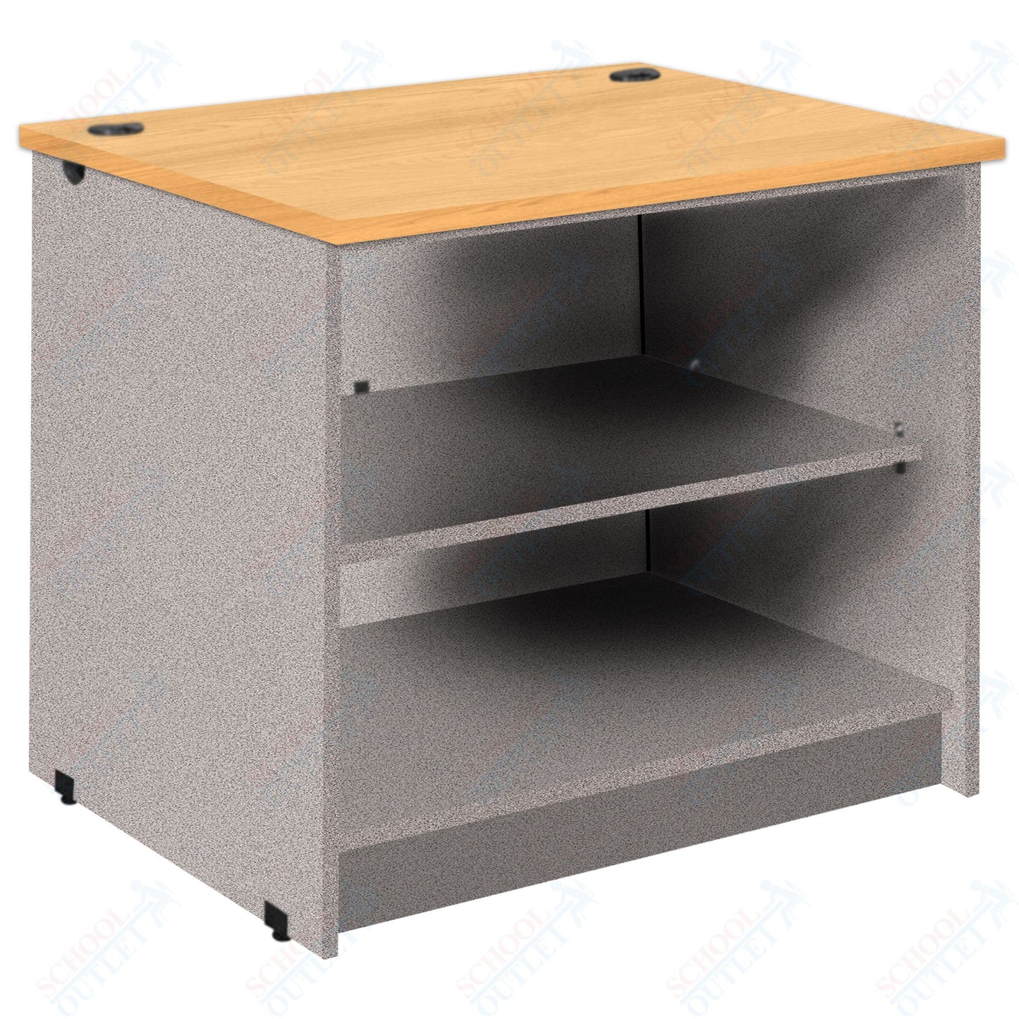 Circulation Desk Units with 2 Open Shelves (88002 Z30) - SchoolOutlet