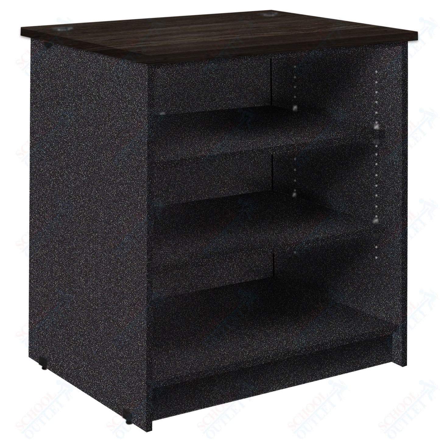 Circulation Desk Units with 3 Open Shelves (88002 Z40) - SchoolOutlet