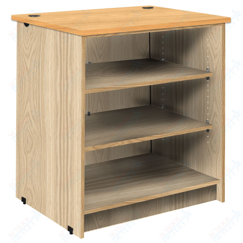 Circulation Desk Units with 3 Open Shelves (88002 Z40) - SchoolOutlet