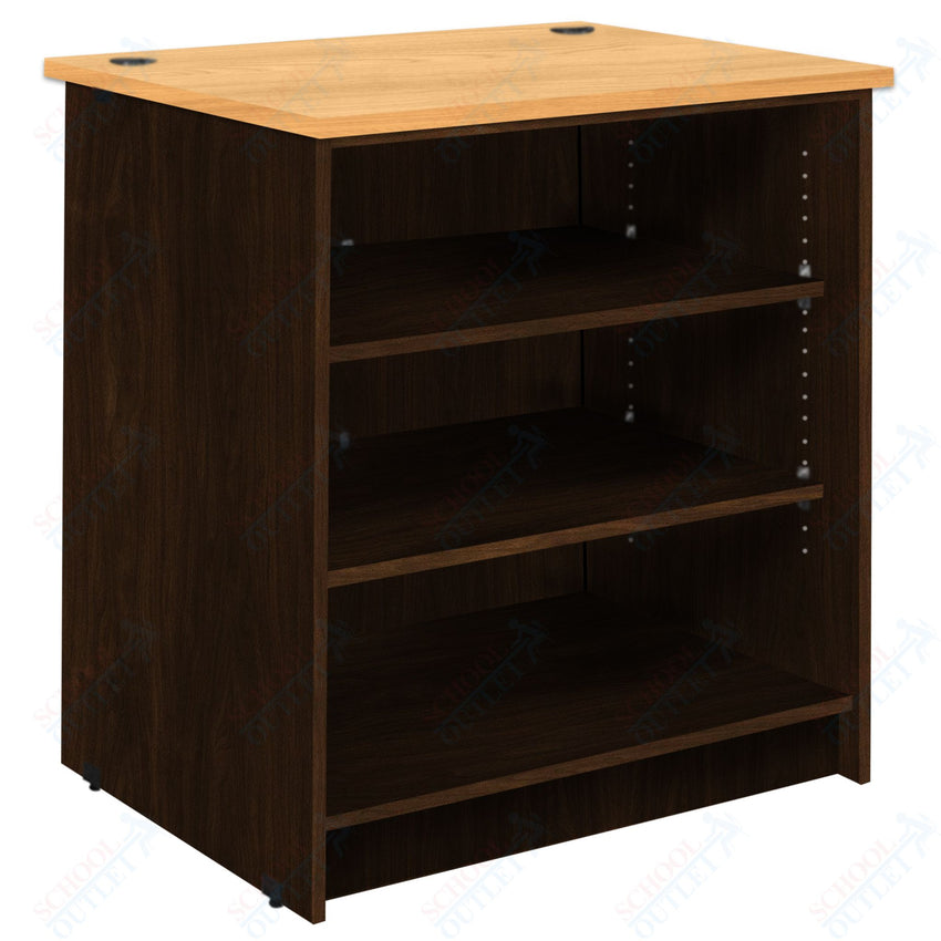 Circulation Desk Units with 3 Open Shelves (88002 Z40) - SchoolOutlet