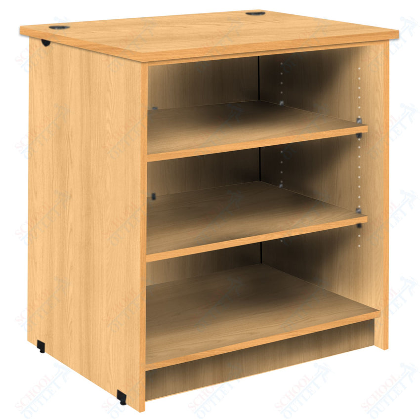 Circulation Desk Units with 3 Open Shelves (88002 Z40) - SchoolOutlet