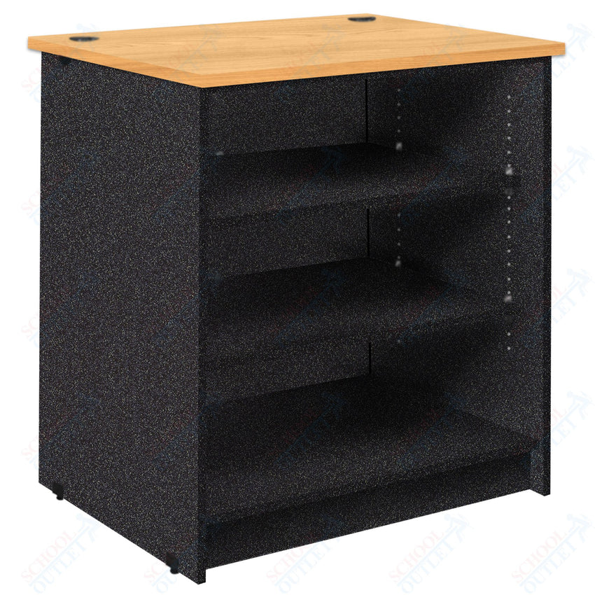 Circulation Desk Units with 3 Open Shelves (88002 Z40) - SchoolOutlet