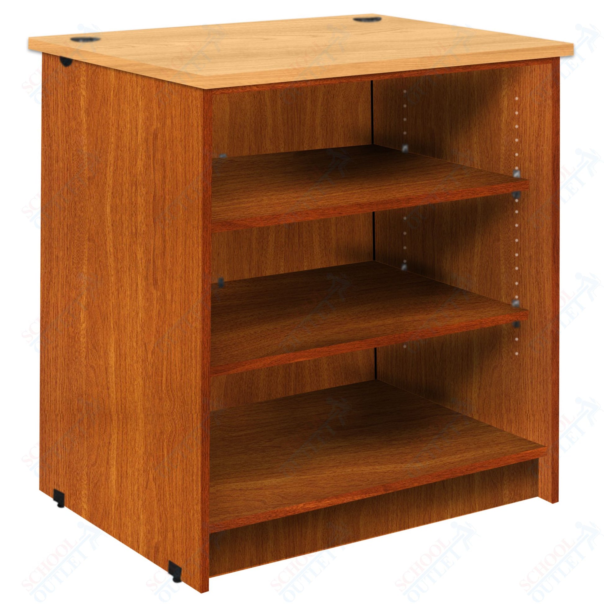 Circulation Desk Units with 3 Open Shelves (88002 Z40) - SchoolOutlet