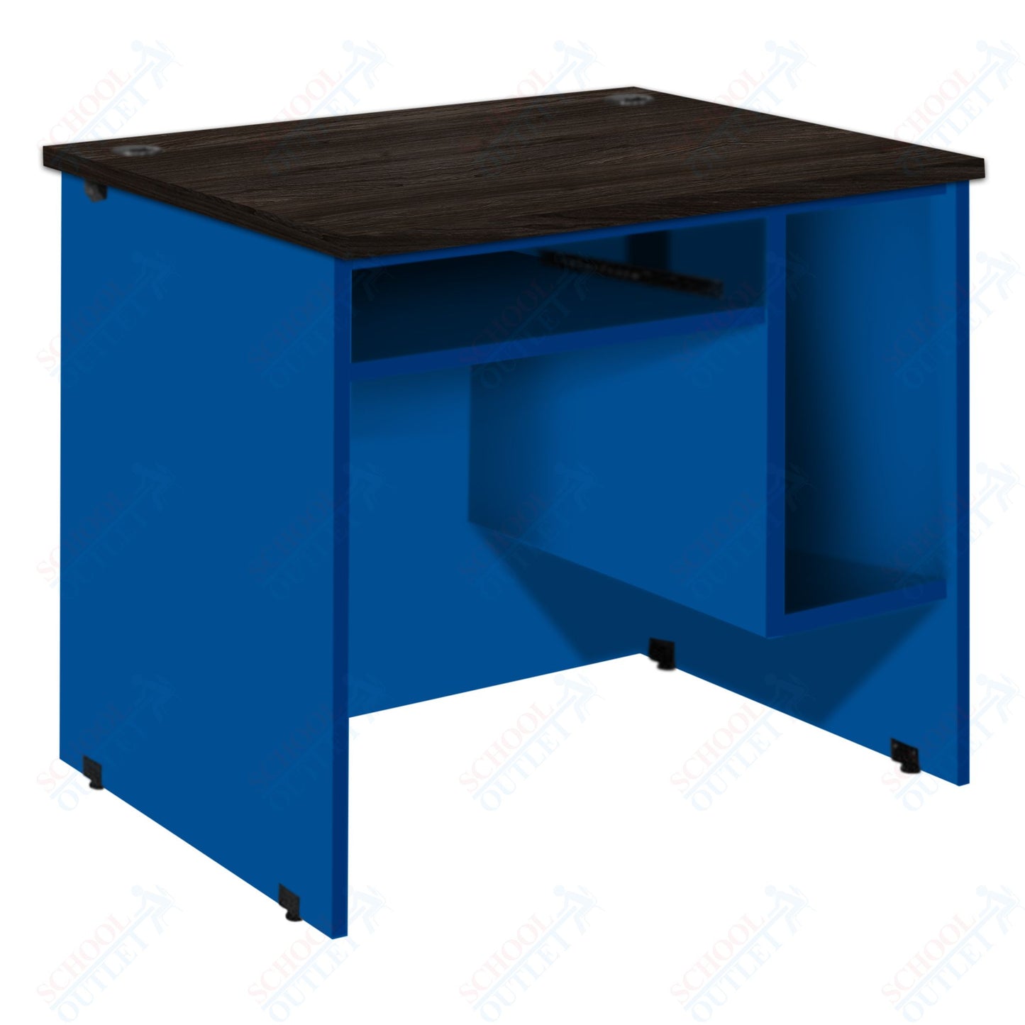 CPU station with Pullout Keyboard Tray and CPU Compartment (88032 Z30) - SchoolOutlet