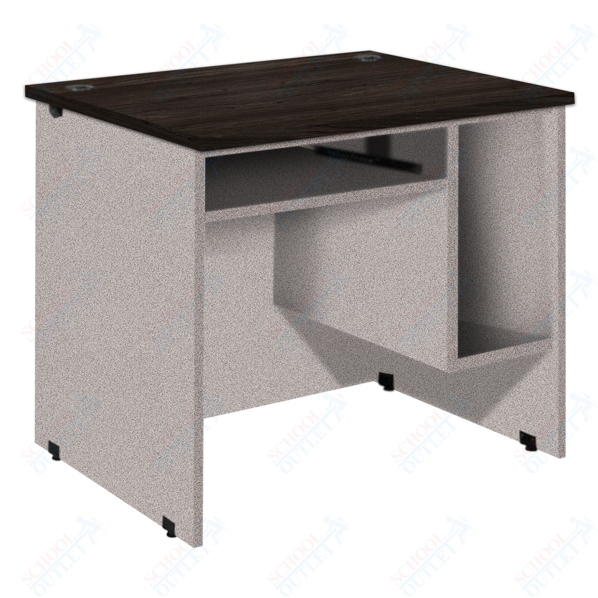 CPU station with Pullout Keyboard Tray and CPU Compartment (88032 Z30) - SchoolOutlet