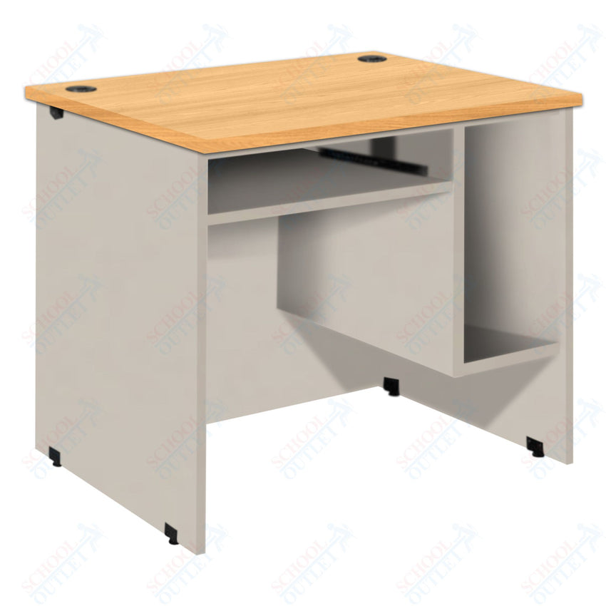 CPU station with Pullout Keyboard Tray and CPU Compartment (88032 Z30) - SchoolOutlet