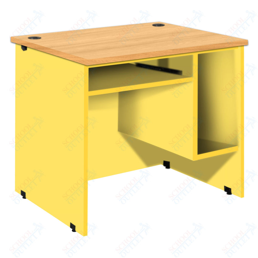 CPU station with Pullout Keyboard Tray and CPU Compartment (88032 Z30) - SchoolOutlet