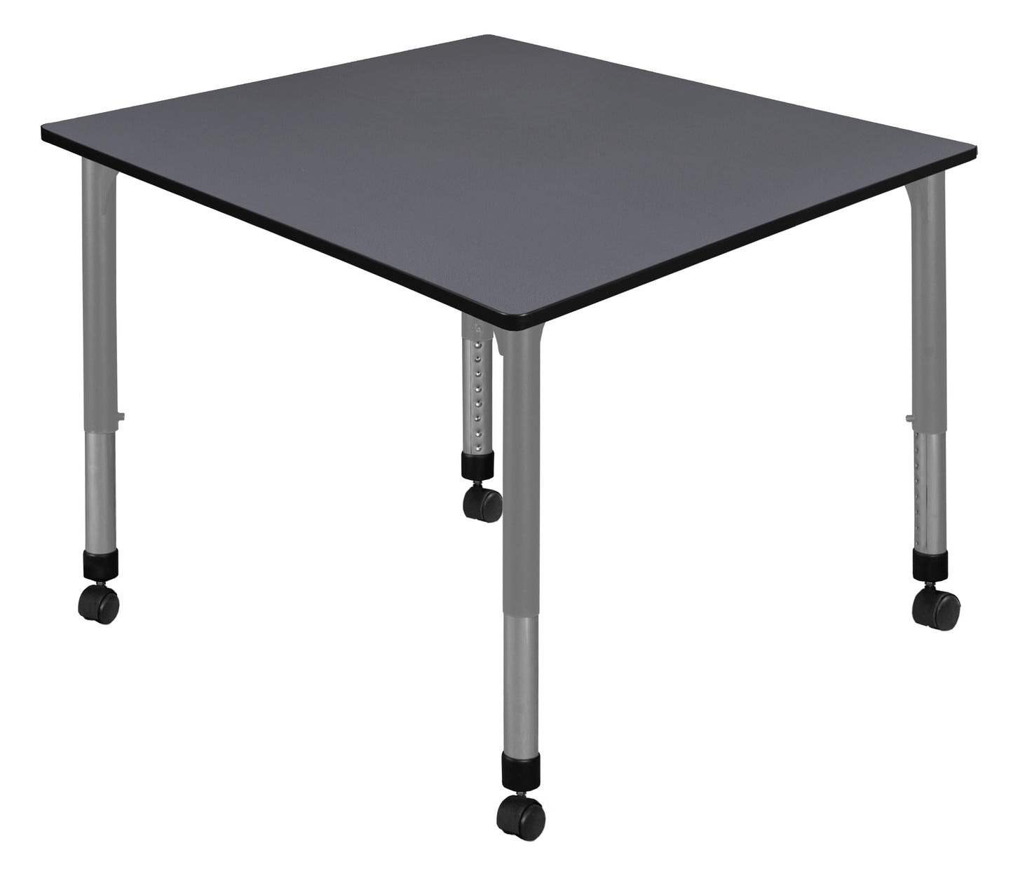Regency Kee 42 in. Square Height Adjustable Mobile Classroom Activity Table