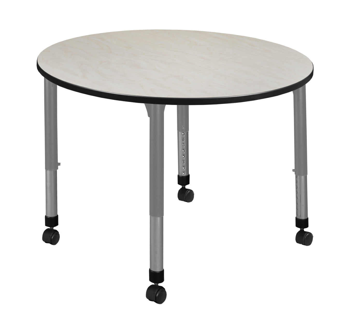 Regency Kee 48 in. Round Height Adjustable Mobile Classroom Activity Table