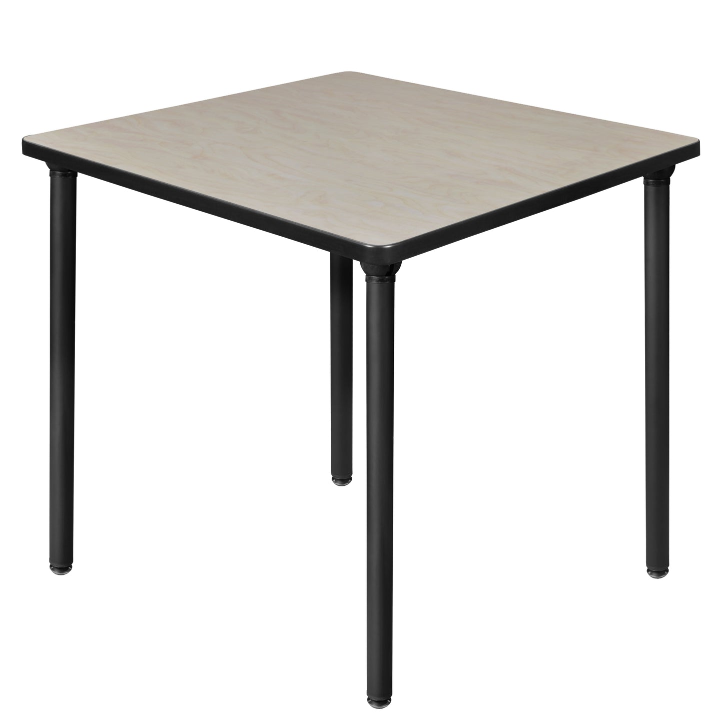 Regency Kee 30 in. Small Square Breakroom Table, Black Folding Legs