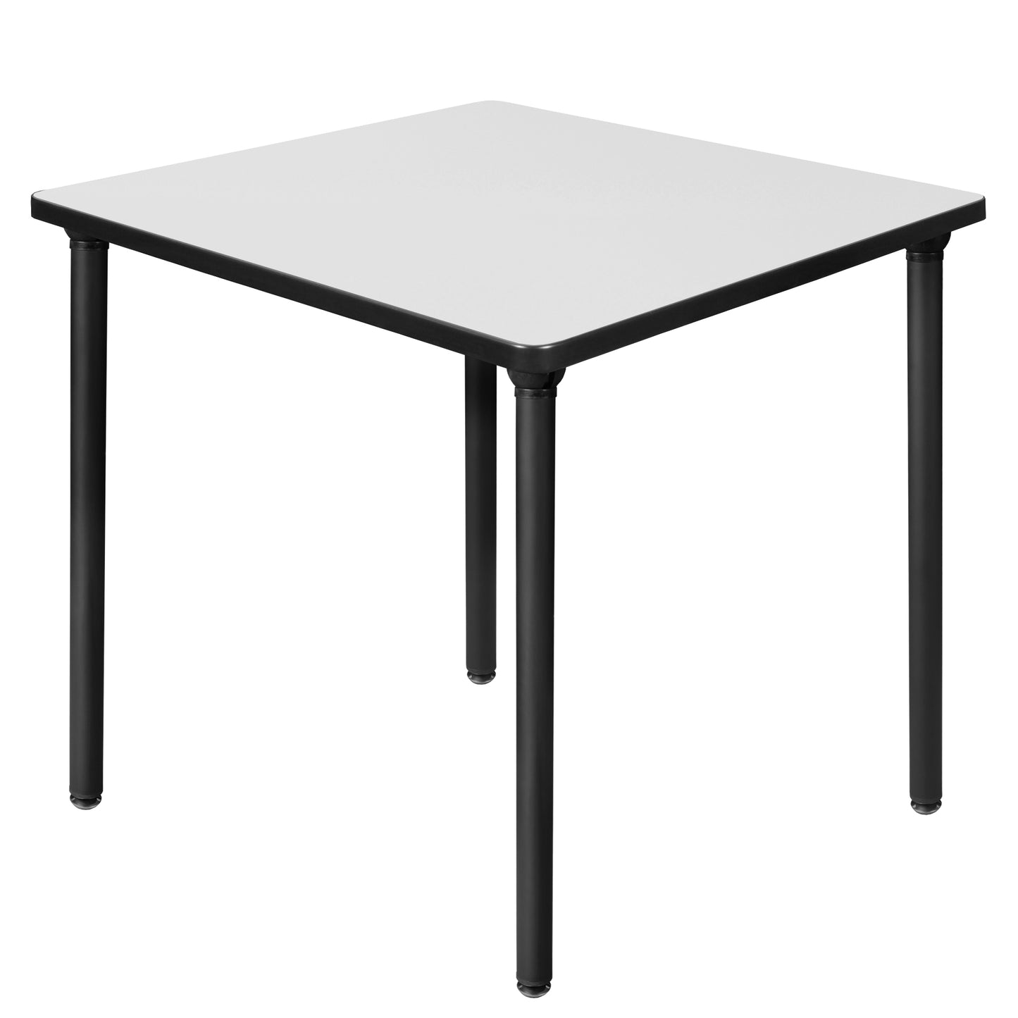 Regency Kee 30 in. Small Square Breakroom Table, Black Folding Legs