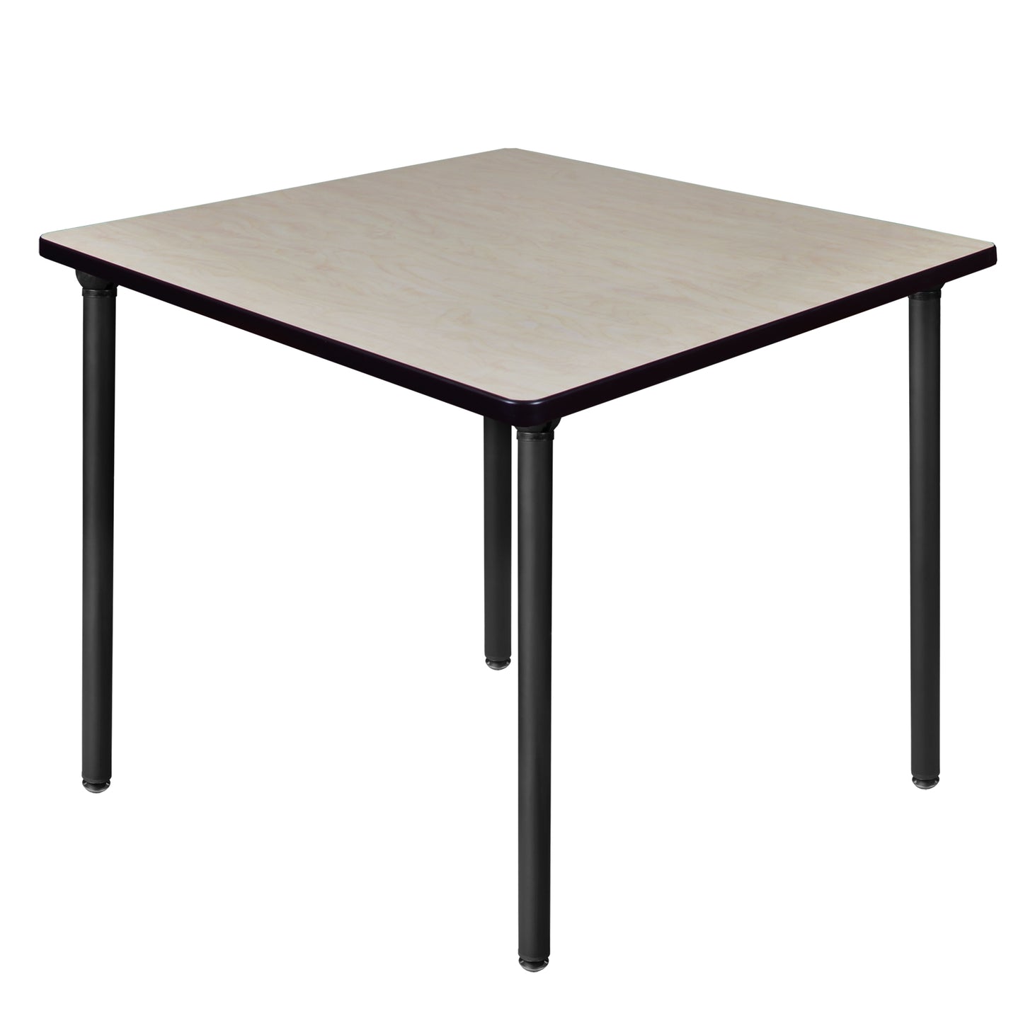 Regency Kee 36 in. Medium Square Breakroom Table, Black Folding Legs
