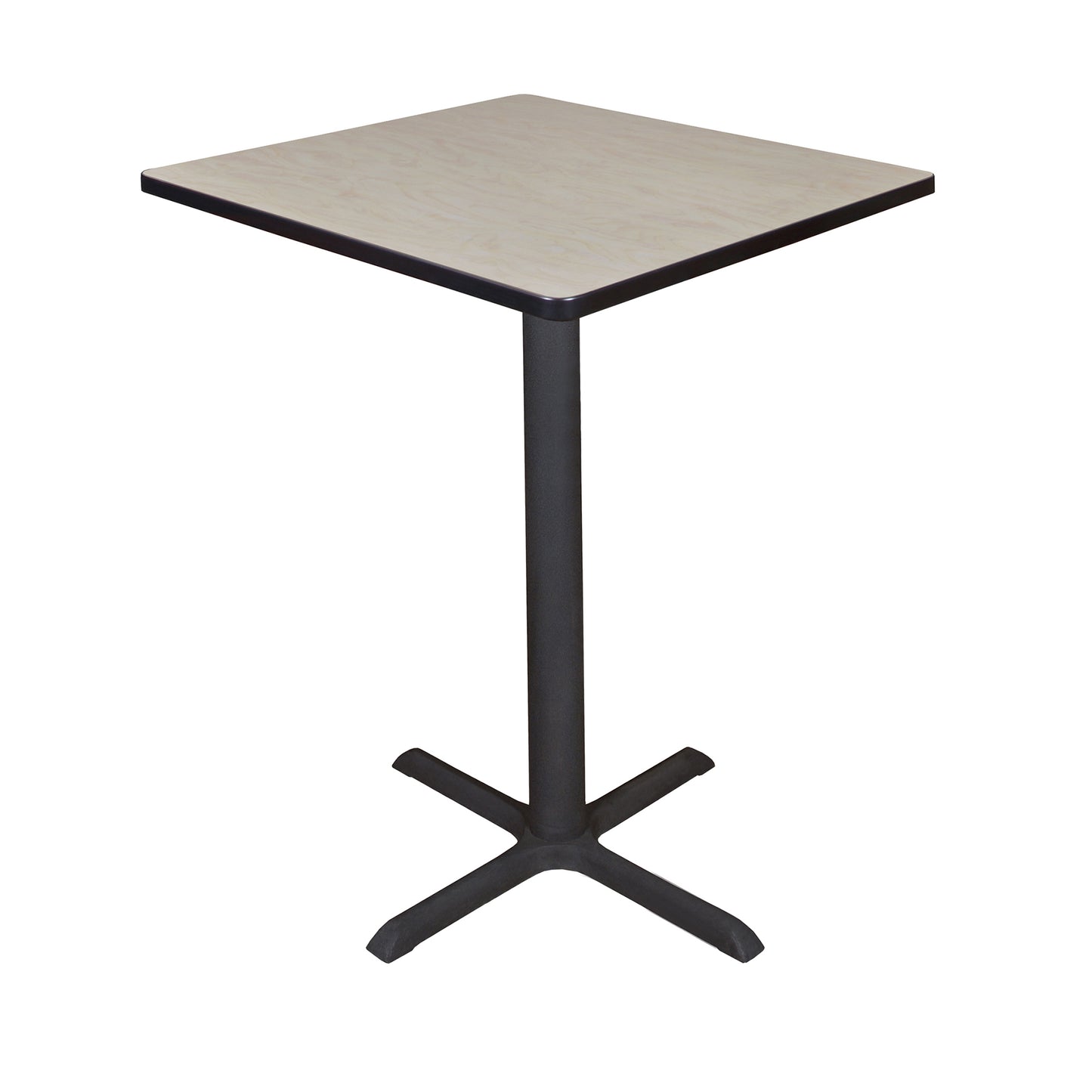 Regency Cain Small 30 in. Square X - Base Cafe Table