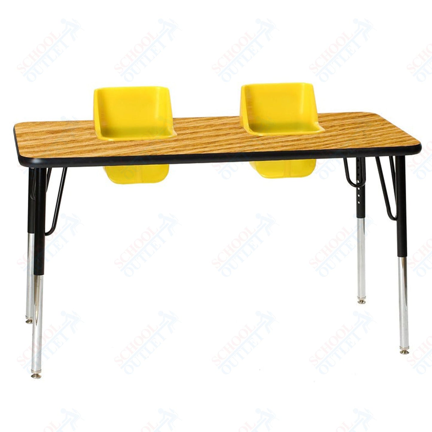 Two-Seat Rectangular Toddler Table (Toddler Tables TOD-TT2)