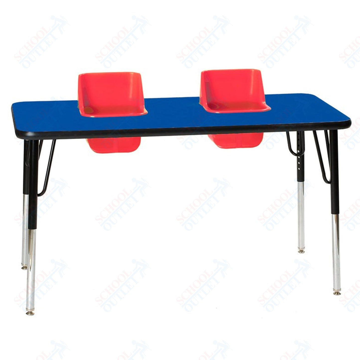 Two-Seat Rectangular Toddler Table (Toddler Tables TOD-TT2)