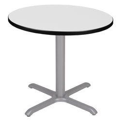 Regency Cain 30 in. Small Round X-Base Breakroom Table