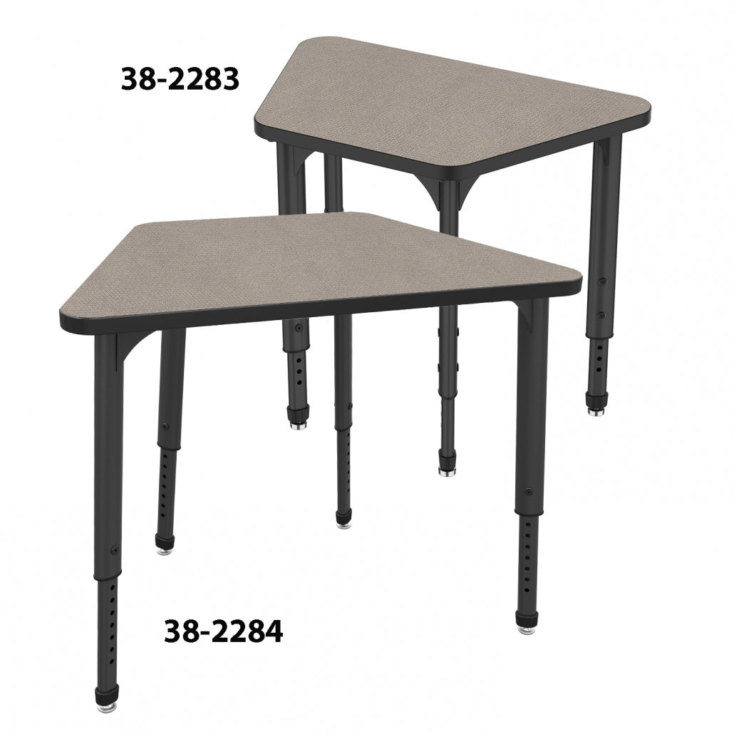 Marco Apex Series Trapezoid Preschool Collaborative Desk 32" x 22" Adjustable Height 17"-24" (38-2285-MB)