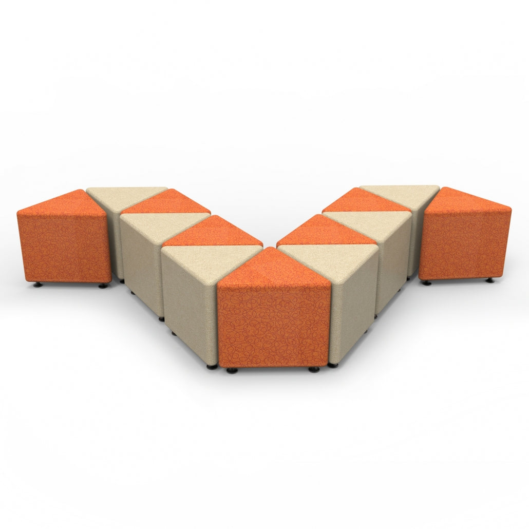 Marco Sonik Soft Seating Triangle Ottoman 16" Seat Height (LF1550-G1)
