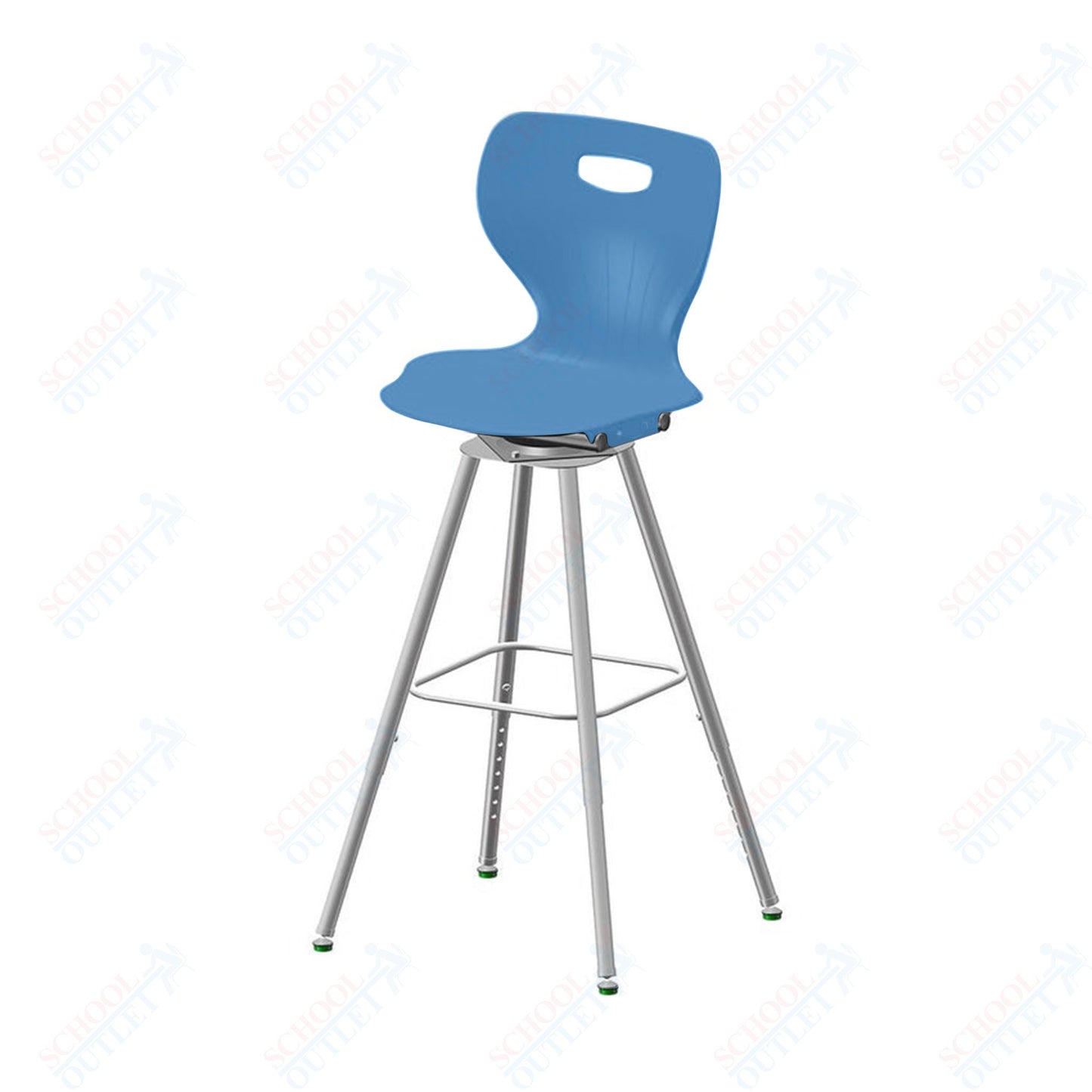 USA Capitol Euroflex 25"- 33" Adjustable Height Swivel Stool (3100)