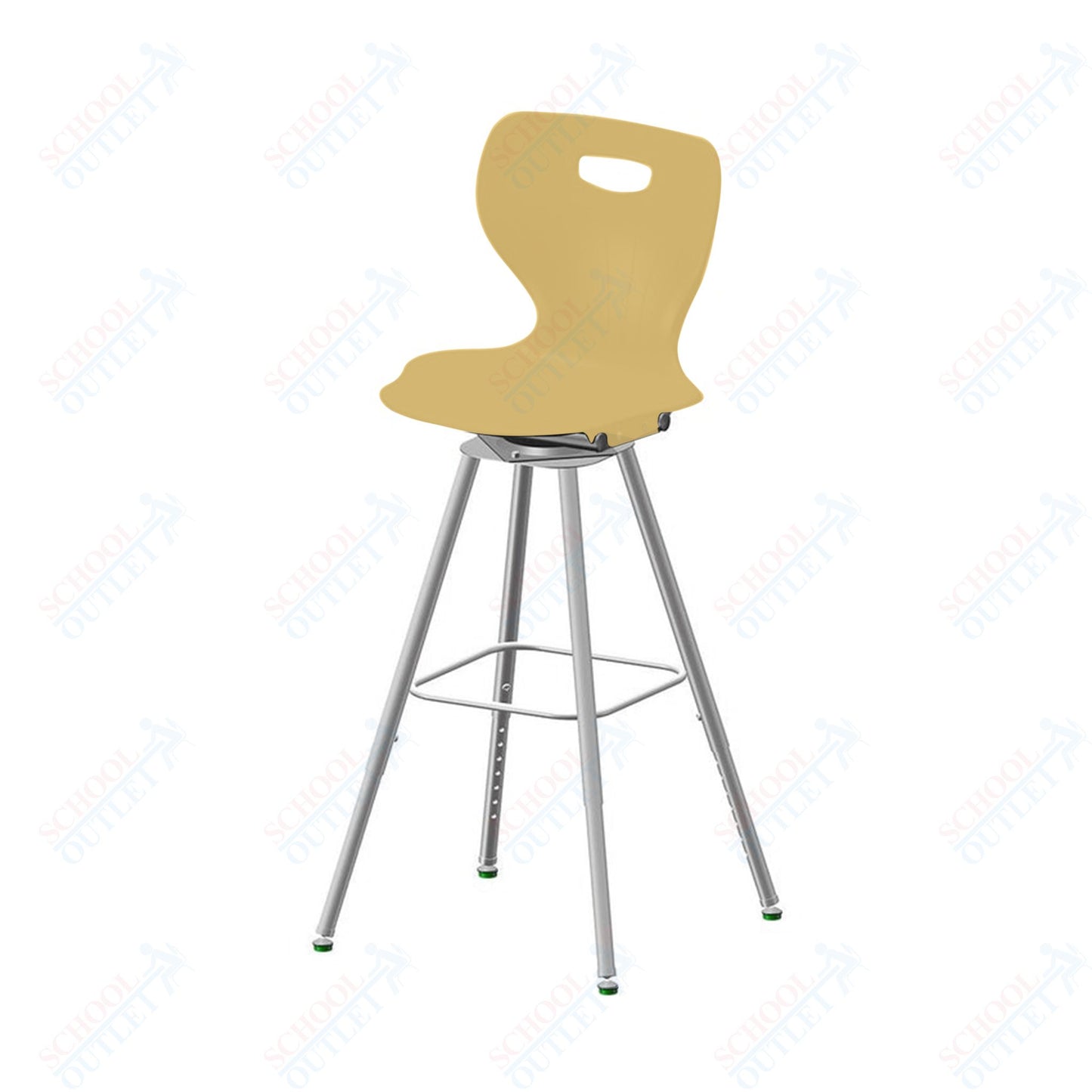 USA Capitol Euroflex 25"- 33" Adjustable Height Swivel Stool (3100)