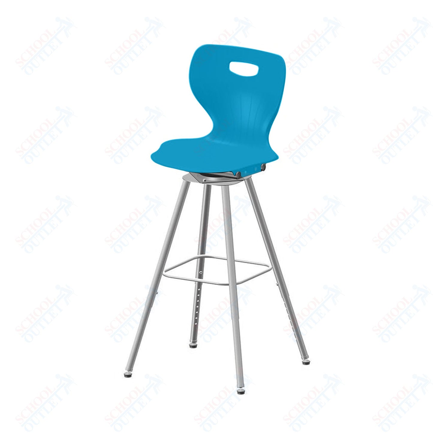 USA Capitol Euroflex 25"- 33" Adjustable Height Swivel Stool (3100)