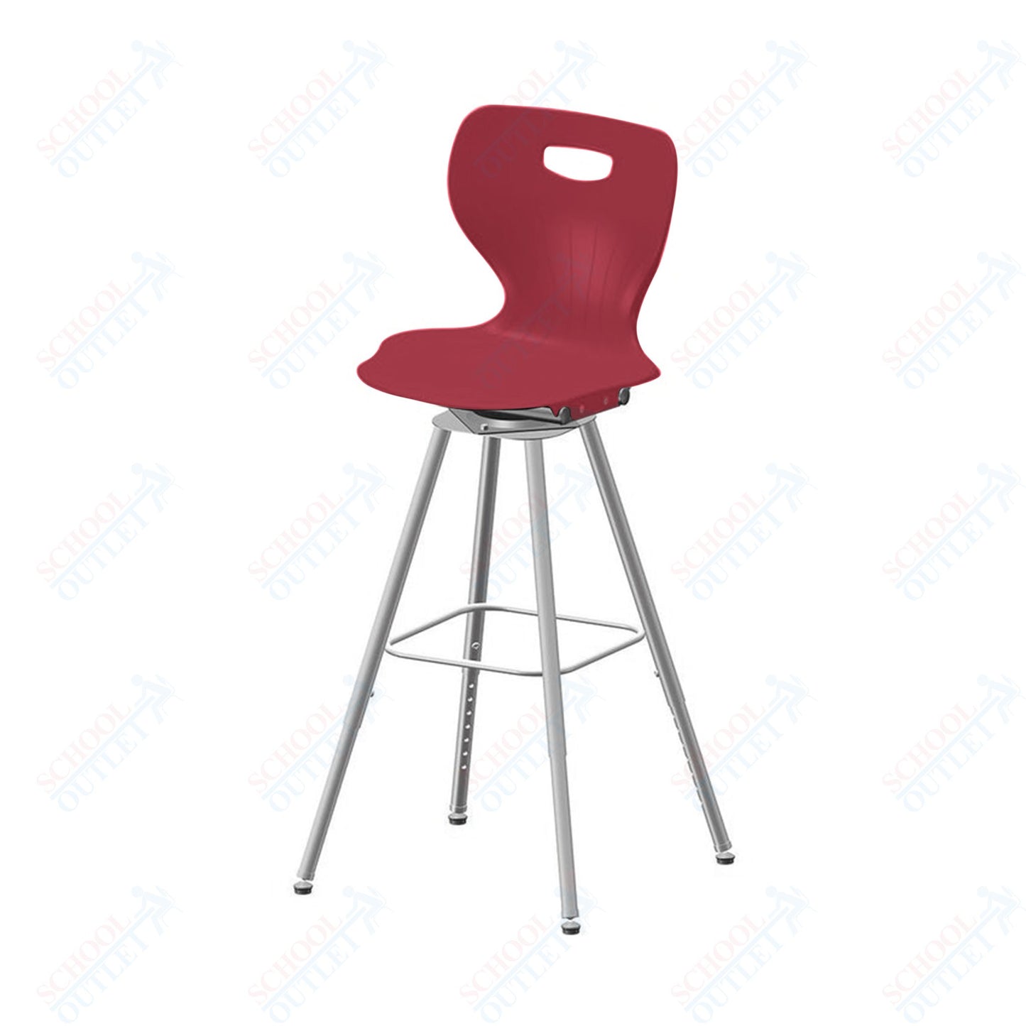 USA Capitol Euroflex 25"- 33" Adjustable Height Swivel Stool (3100)