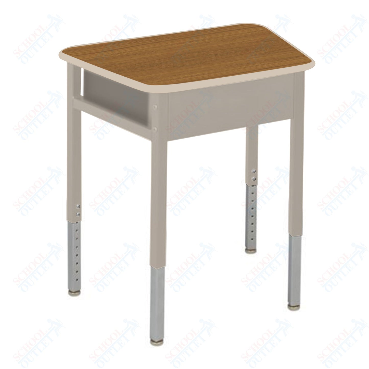 USA Capitol Unite Student Desk Adjustable Height 22"-33", Laminate Top w/ Sprayed Edge (321SE)