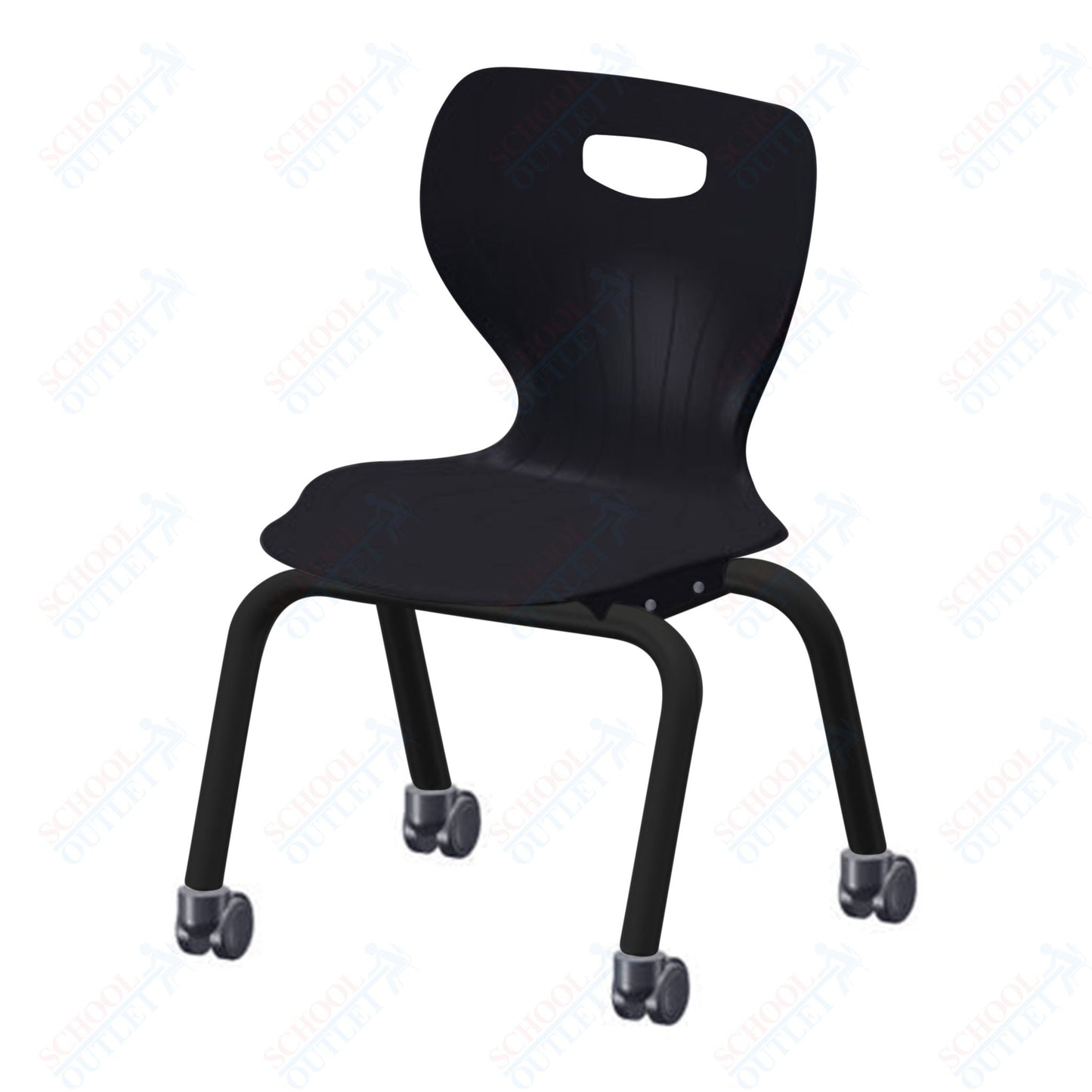 USA Capitol Euroflex 3500 Series 14" Mobile Stackable Chair (3504C)