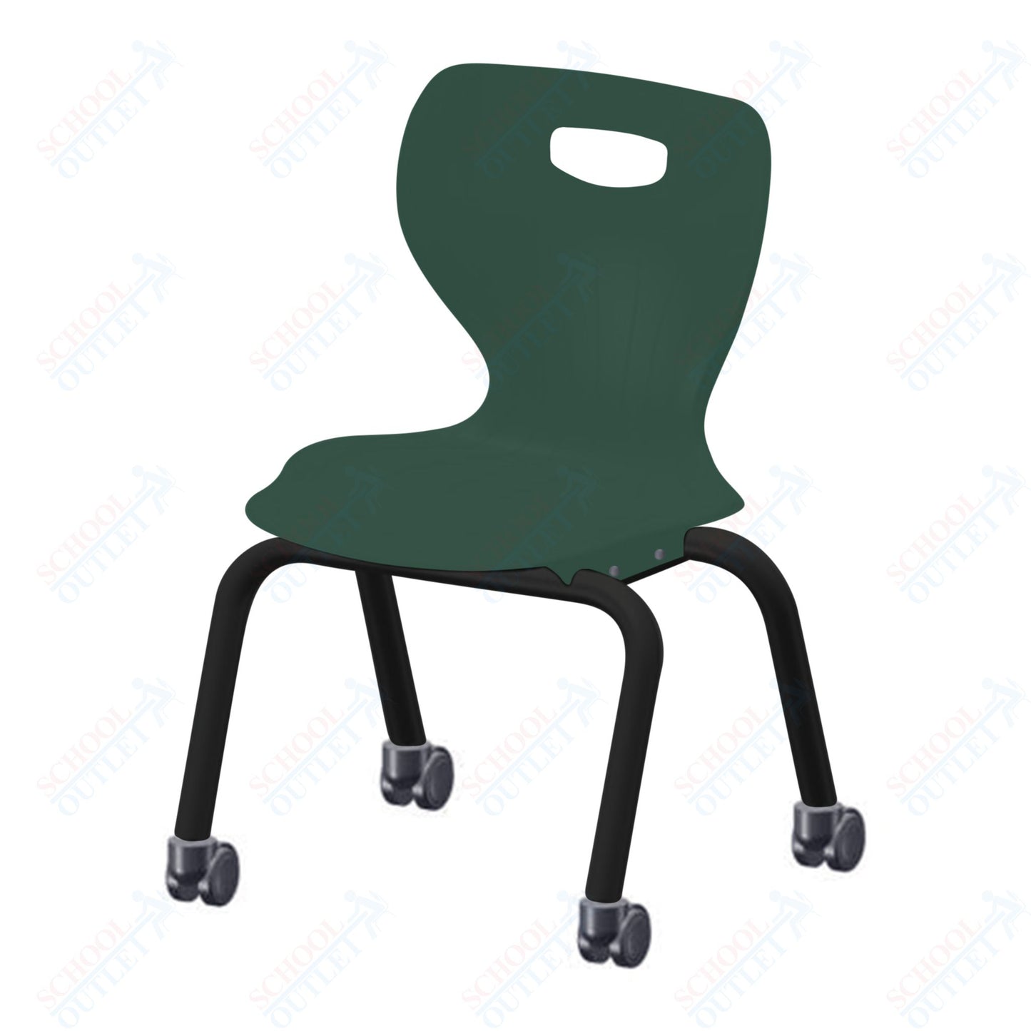 USA Capitol Euroflex 3500 Series 14" Mobile Stackable Chair (3504C)