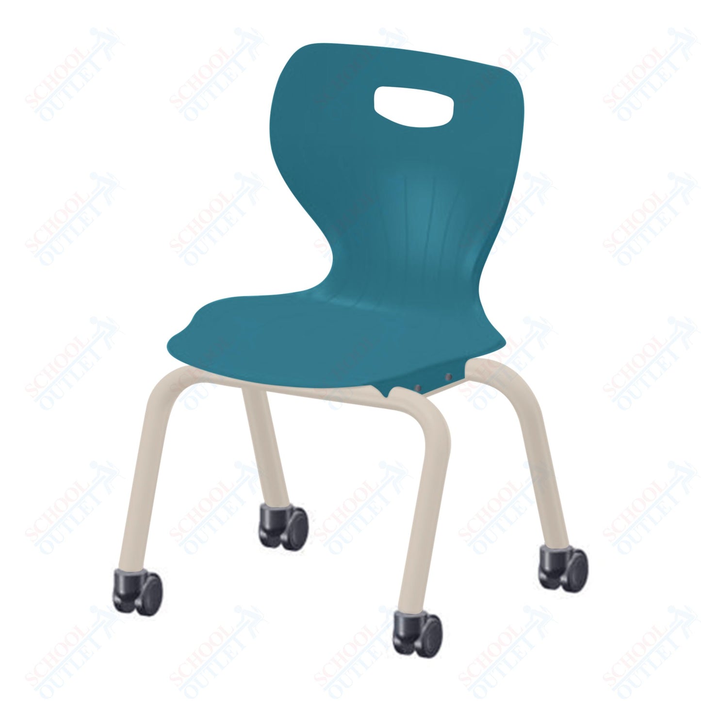 USA Capitol Euroflex 3500 Series 14" Mobile Stackable Chair (3504C)