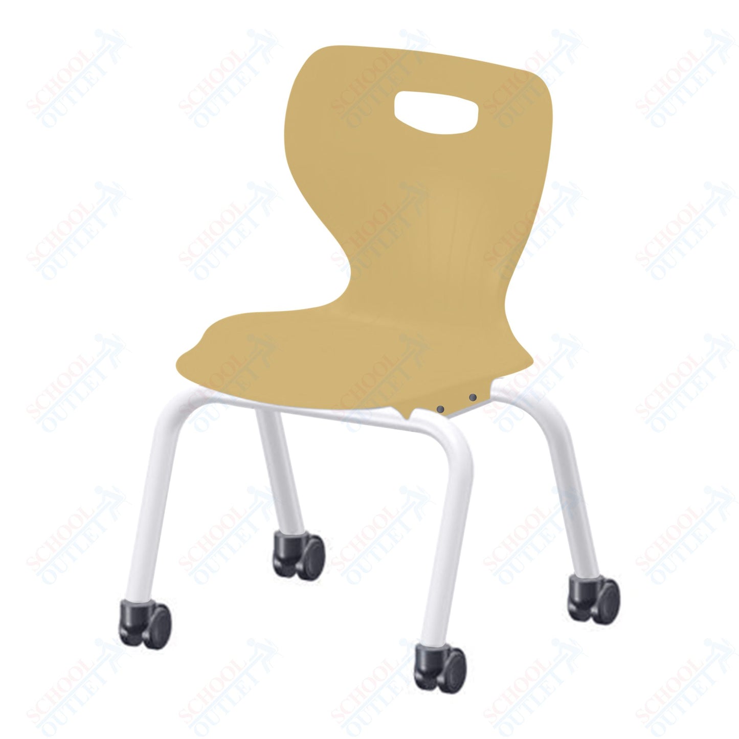 USA Capitol Euroflex 3500 Series 14" Mobile Stackable Chair (3504C)