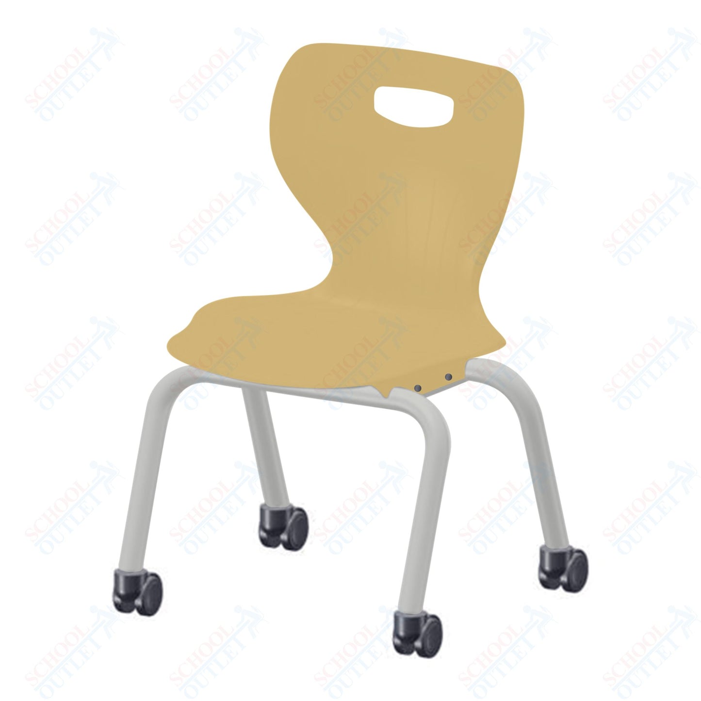 USA Capitol Euroflex 3500 Series 14" Mobile Stackable Chair (3504C)