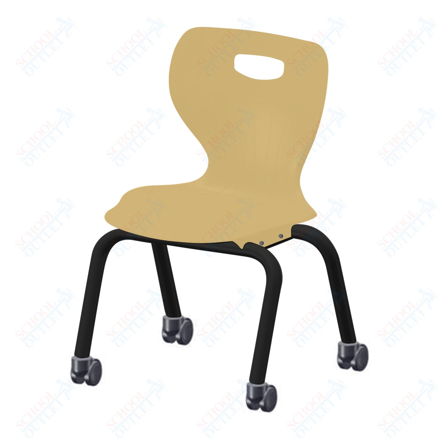 USA Capitol Euroflex 3500 Series 14" Mobile Stackable Chair (3504C)