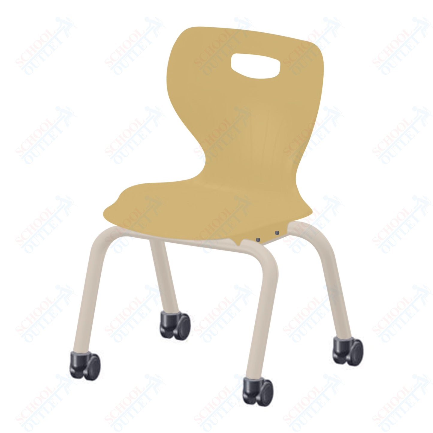 USA Capitol Euroflex 3500 Series 14" Mobile Stackable Chair (3504C)