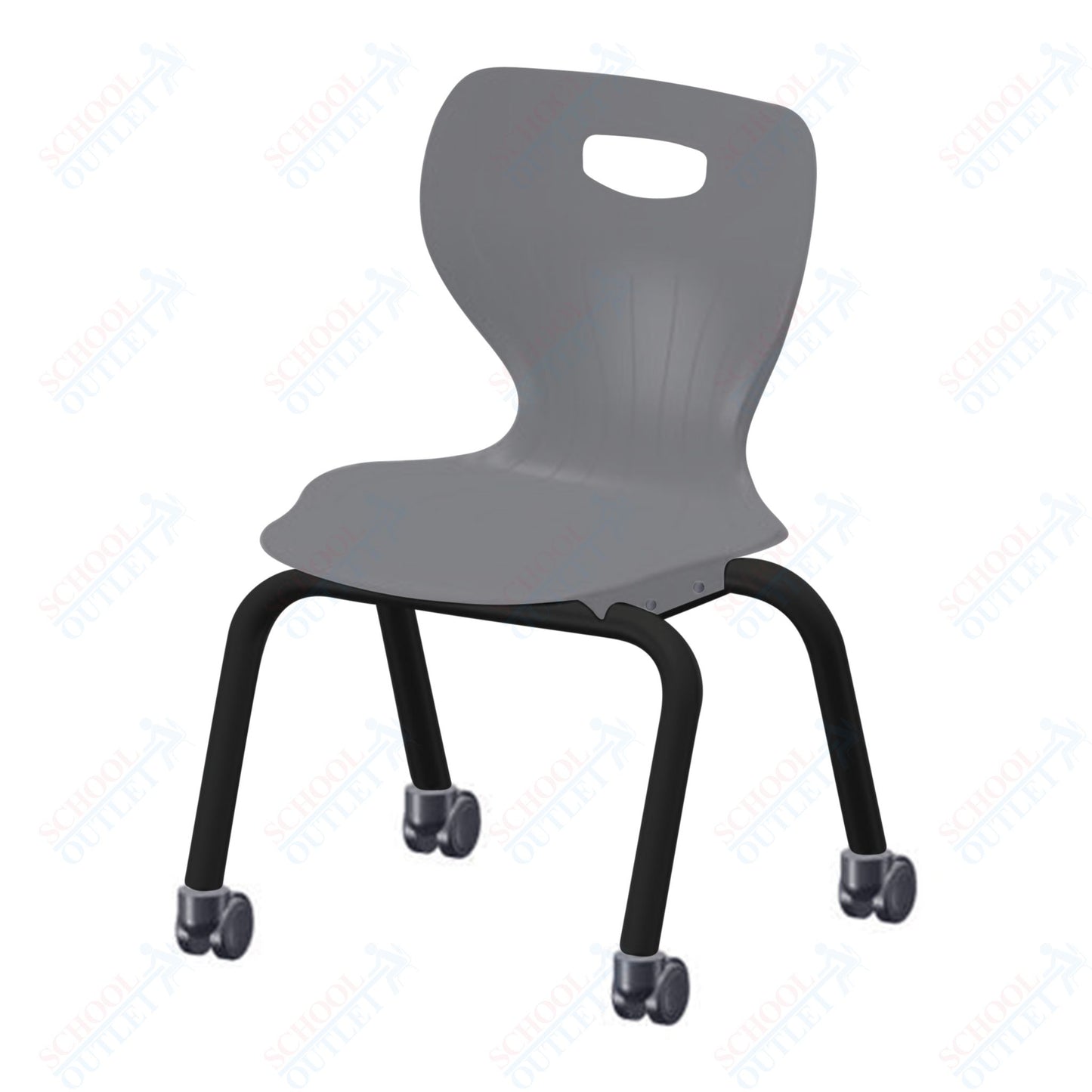 USA Capitol Euroflex 3500 Series 14" Mobile Stackable Chair (3504C)