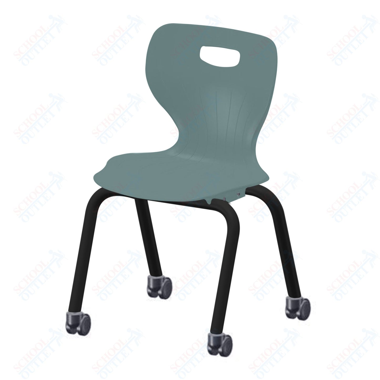 USA Capitol Euroflex 3500 Series 16" Mobile Stackable Chair (3506C)