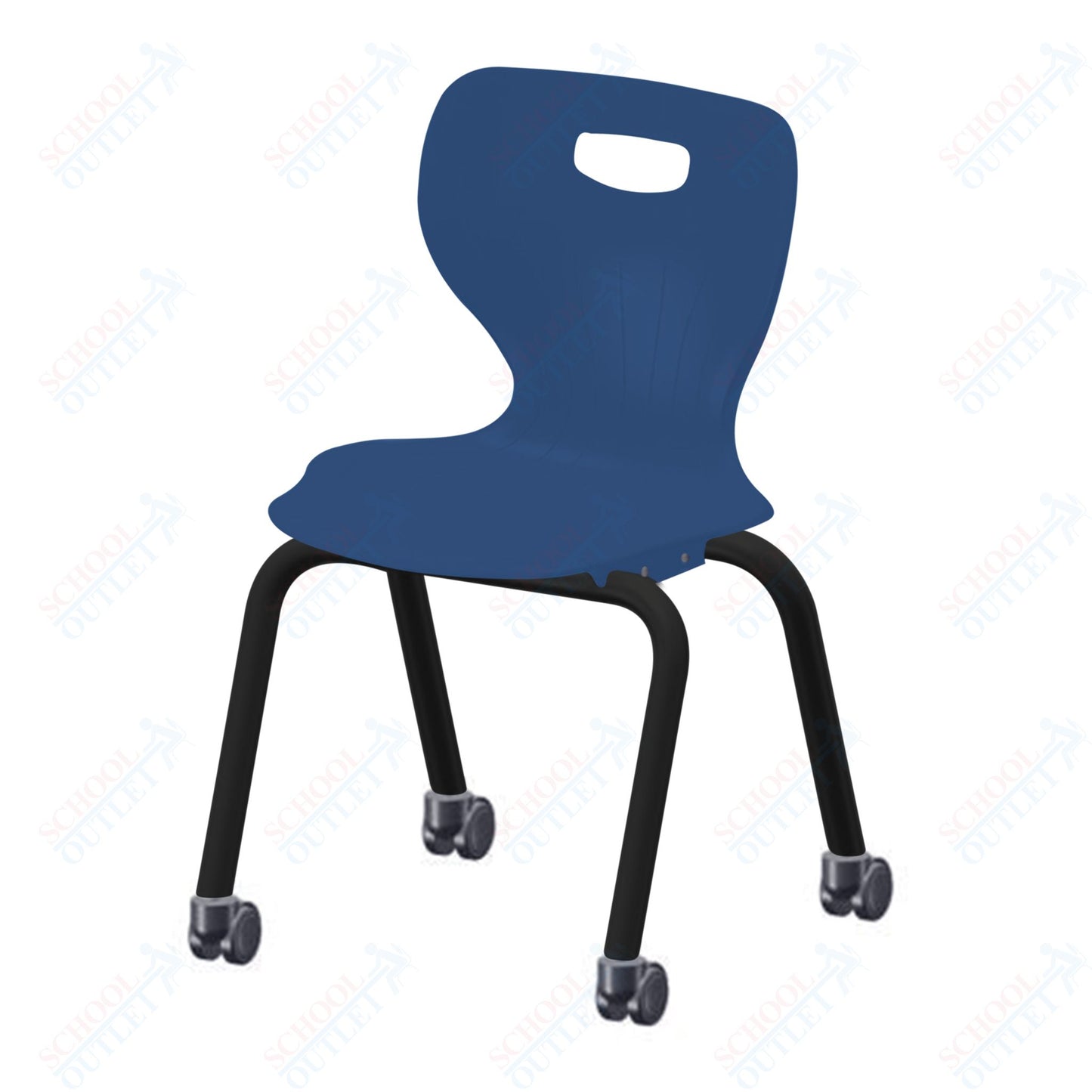 USA Capitol Euroflex 3500 Series 16" Mobile Stackable Chair (3506C)