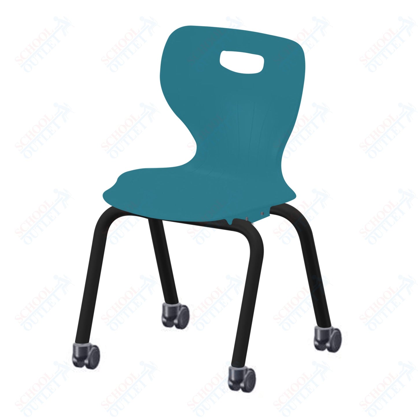 USA Capitol Euroflex 3500 Series 16" Mobile Stackable Chair (3506C)