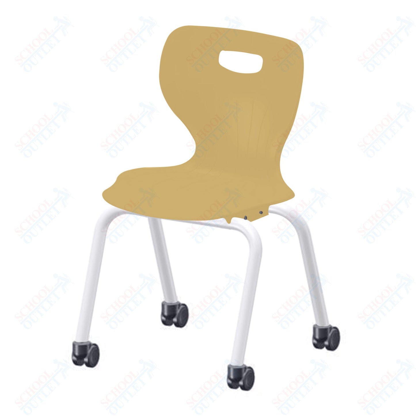 USA Capitol Euroflex 3500 Series 16" Mobile Stackable Chair (3506C)